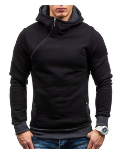 Brand New Hoodie Oblique Zipper Fashionable Mens Hoodie