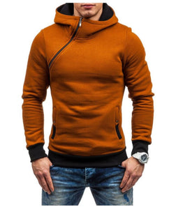 Brand New Hoodie Oblique Zipper Fashionable Mens Hoodie