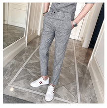 2pcs men set Slim Fit Ankle Length pant and shirt