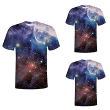 Blue Galaxy 3D Printing T-Shirt